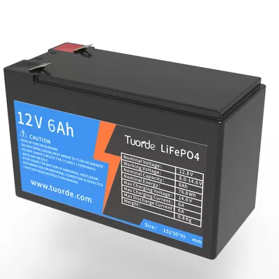 Customized Lifepo4 Deep Cycle Battery , 12V 6Ah AGV Lifepo4 Battery